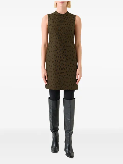 Akris Punto leopard-print sleeveless mini dress