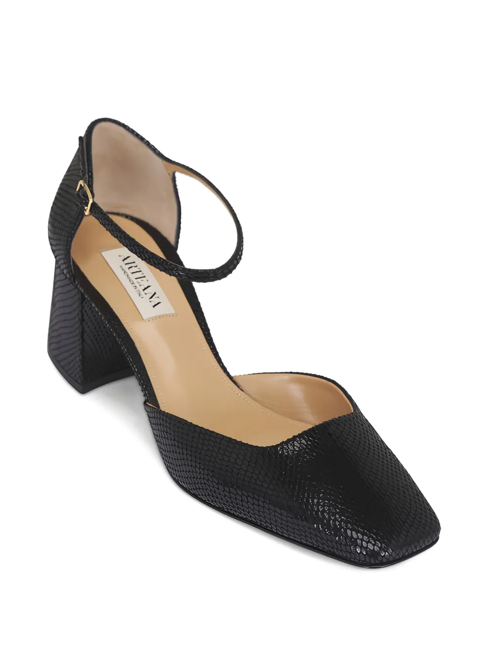  Arteana Arona D'orsay Block-heel Pumps - Black 