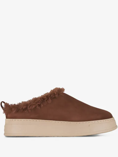 AGL Giuly platform suede mules