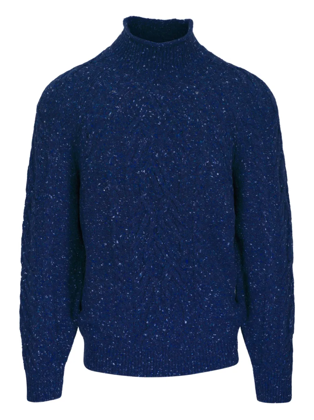 Brunello Cucinelli cable-knit turtleneck sweater | Blue | Image 1