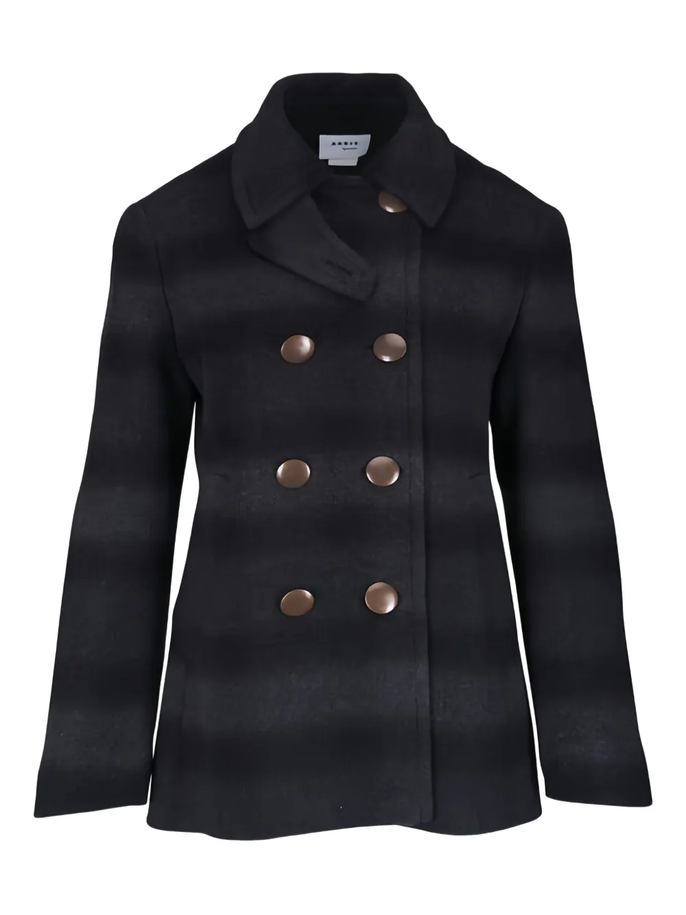 Akris Punto button striped coat | Grey | Image 1