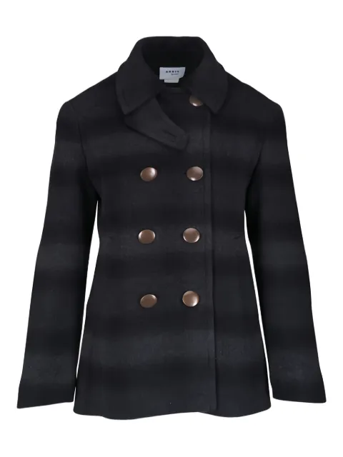 Akris Punto button striped coat
