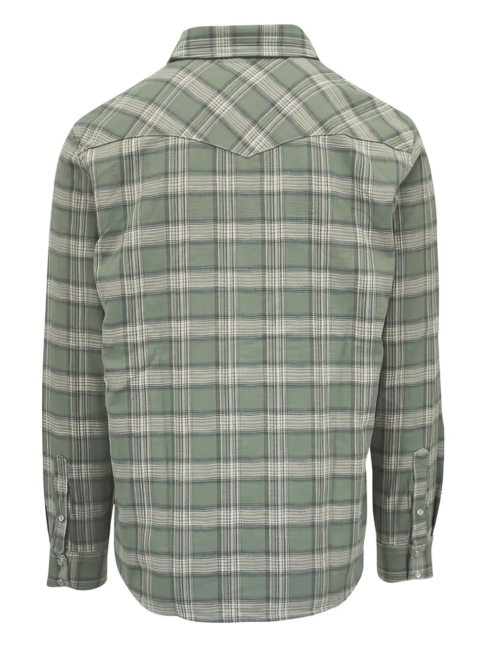 AG Jeans checked snap-button shirt - Groen