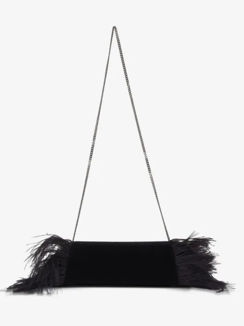 Akris bolsa de mano con ribete de pluma