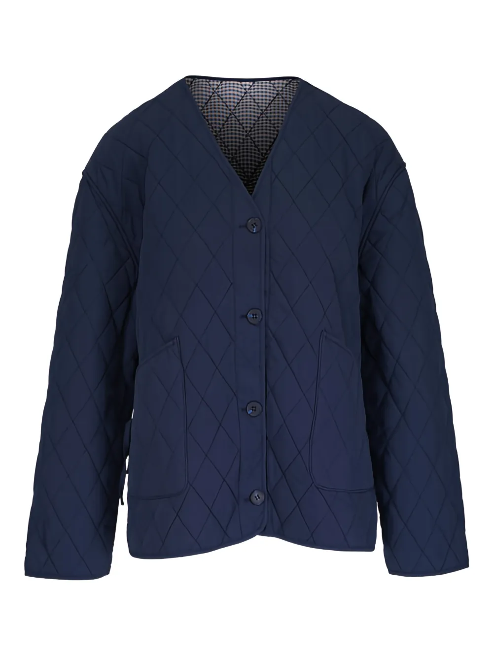 AG Jeans Sally quilted v-neck jacket - Blau