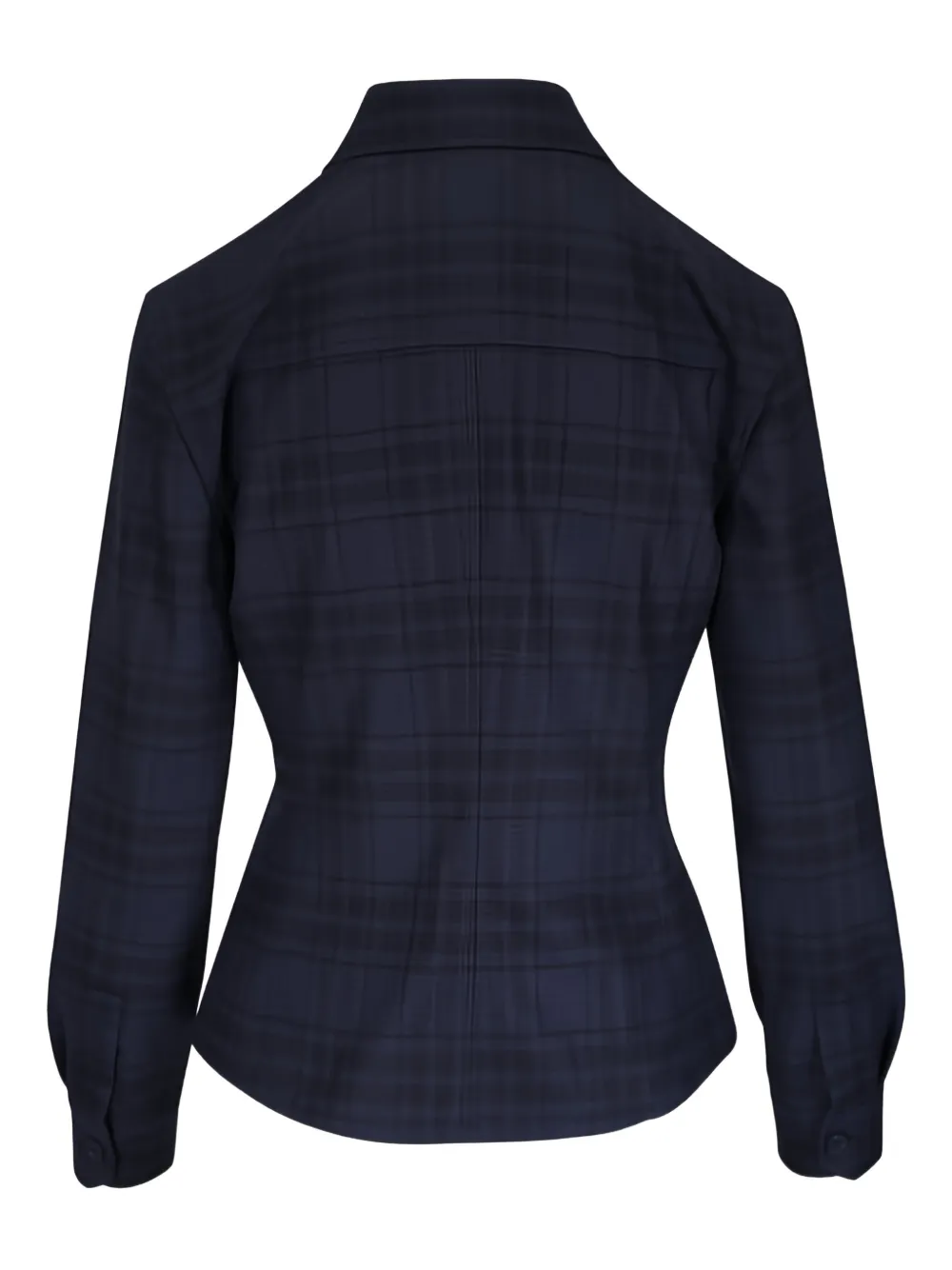 Akris Geruit blouse - Blauw