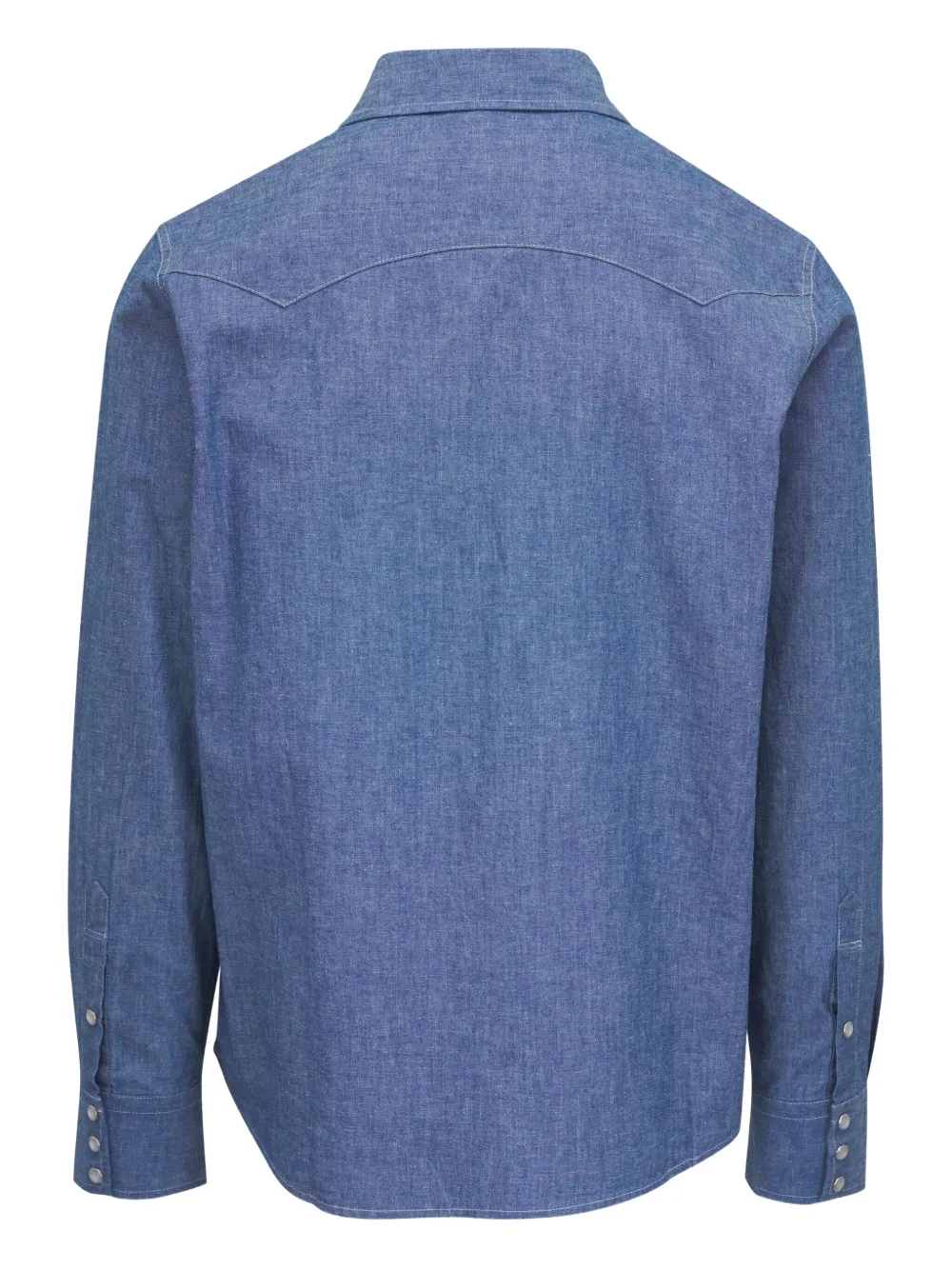 AG Jeans Denim overhemd met klepzak - Blauw