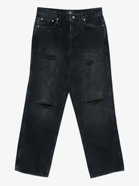 Represent jean à effet usé