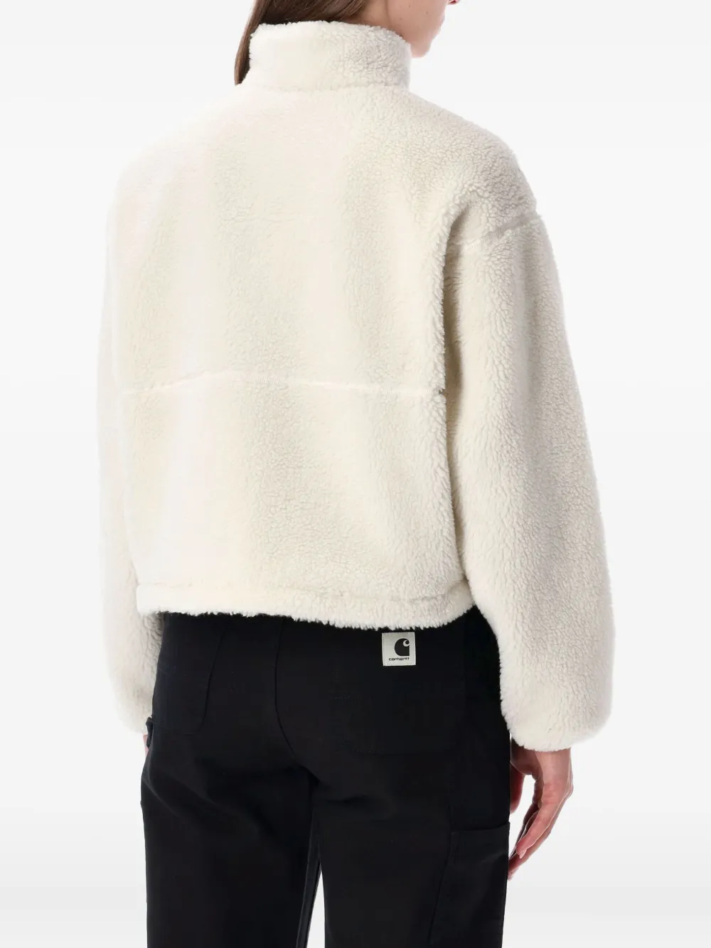 The North Face Extreme Pile Pullover Fleece With Zip In White
