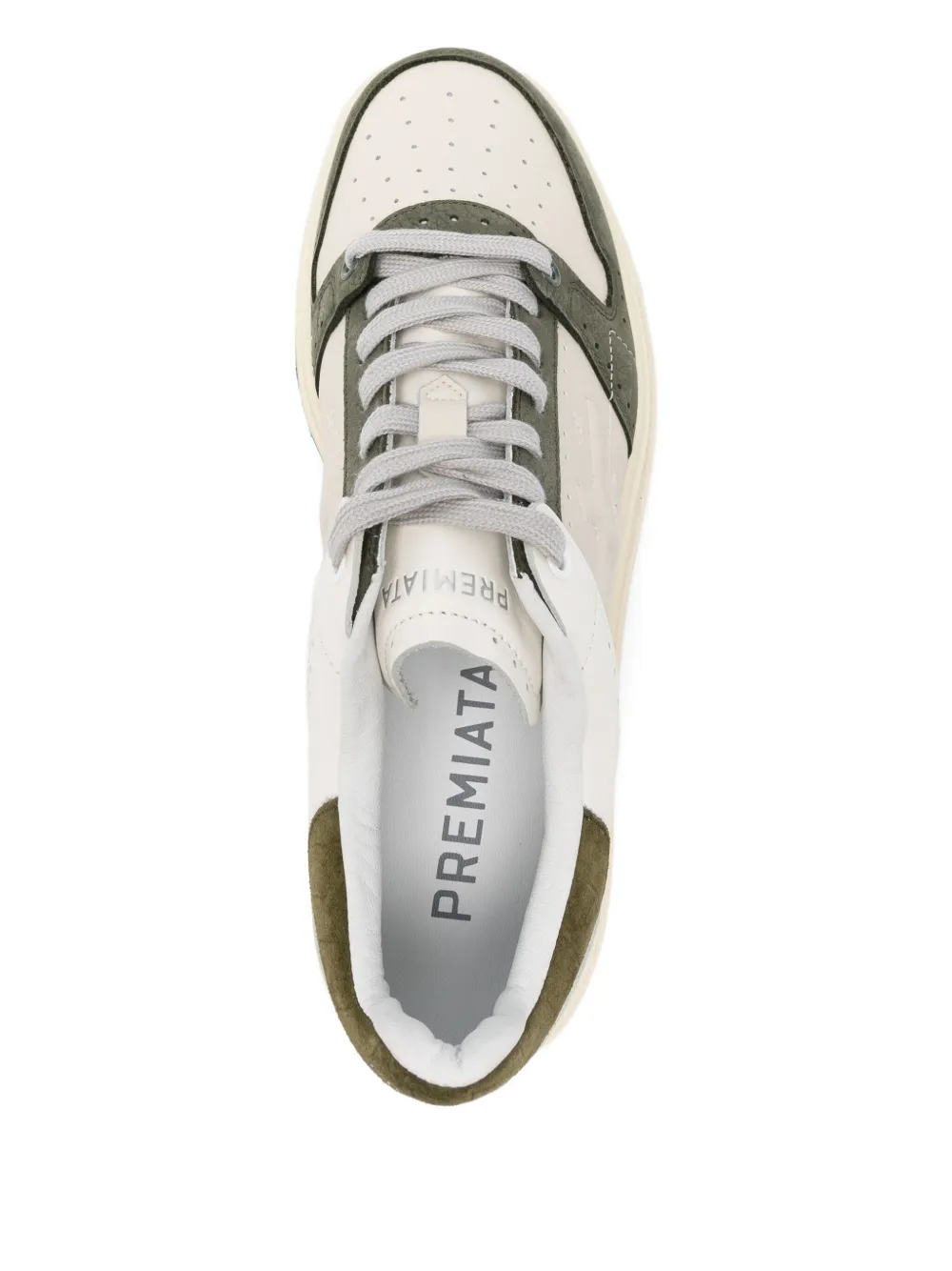 Premiata Sneakers met leren vlakken Beige