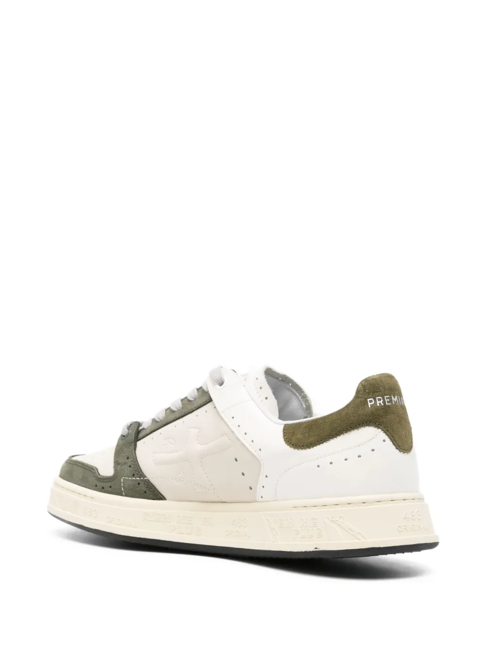 Premiata Sneakers met leren vlakken Beige