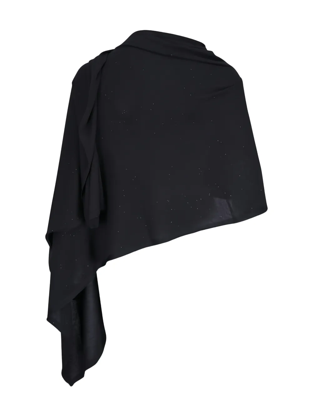 Kinross Cashmere Sjaal met glitter - Zwart