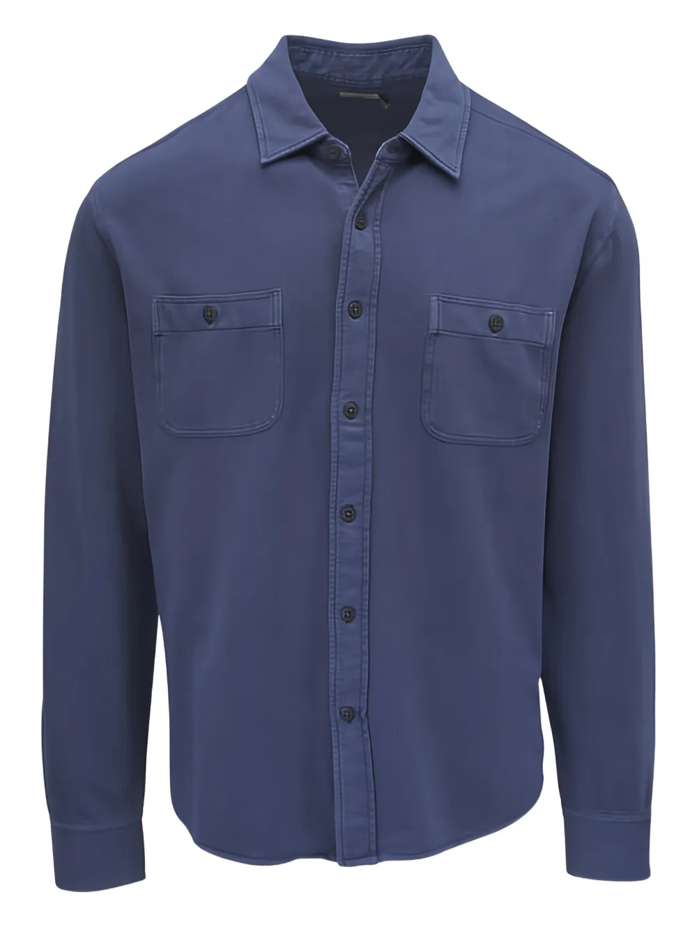 FAHERTY chest-pocket shirt - Blu