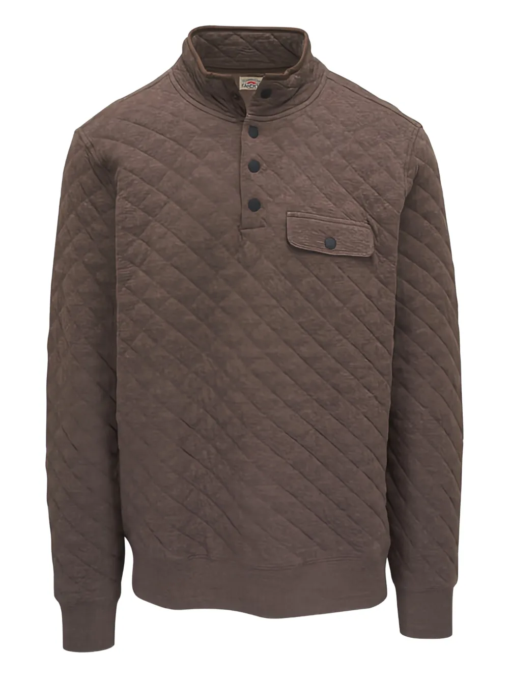 FAHERTY quilted pocket sweatshirt - Marrone
