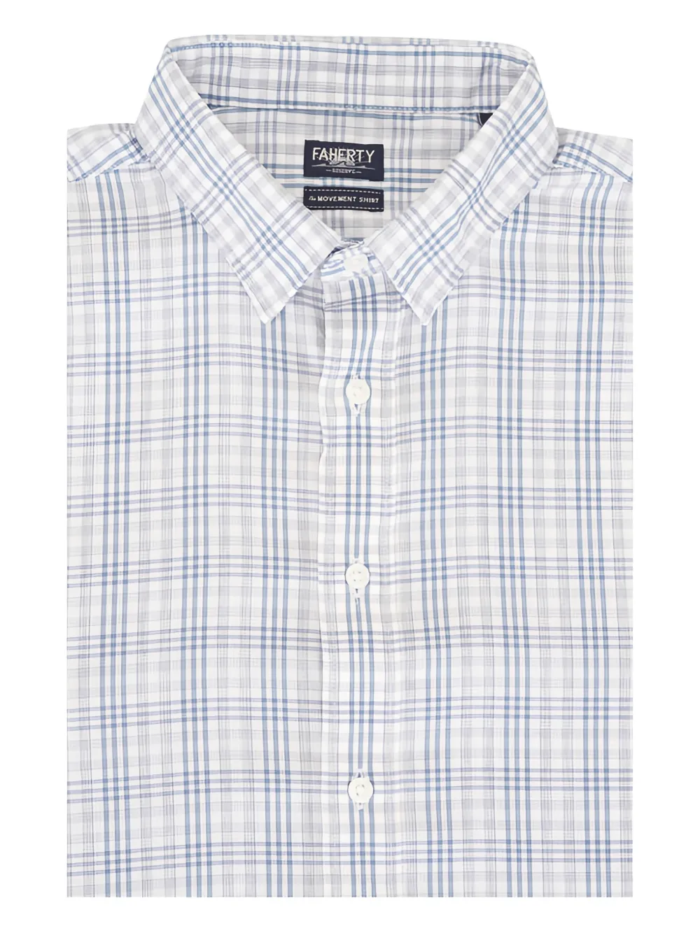 FAHERTY check-pattern shirt | White | Image 1