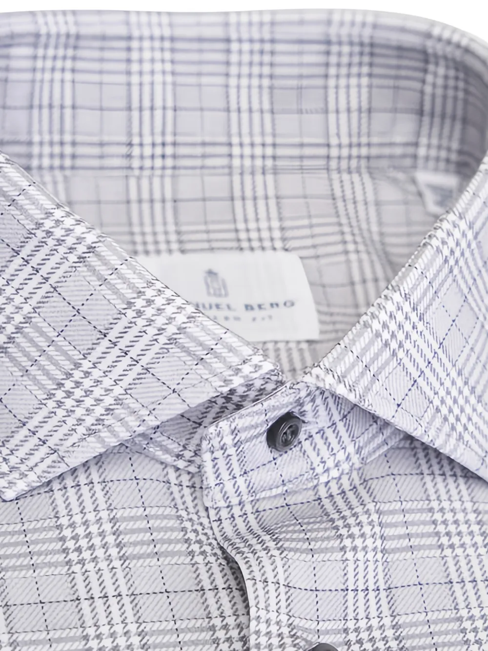 EMANUEL BERG check-pattern shirt - Grijs