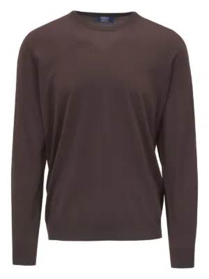 フェデーリ ニット Vネック コットン ブラウン 46 FEDELI 【美品】 Fedeli Vネック セーター | ブルー | FARFETCH JP