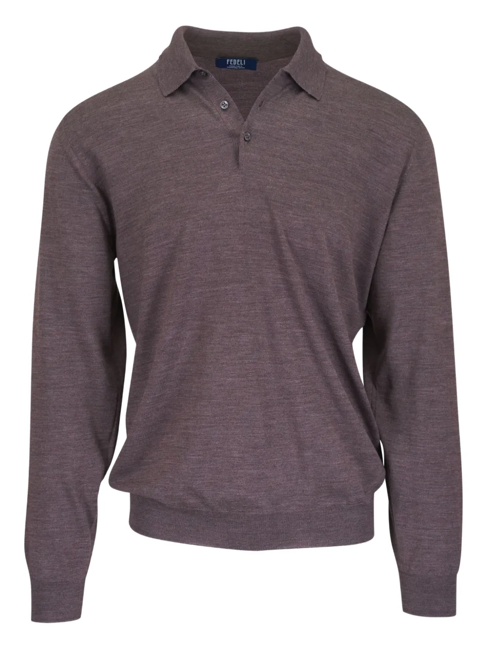 Fedeli playera tipo polo con botones | marrón | Image 1