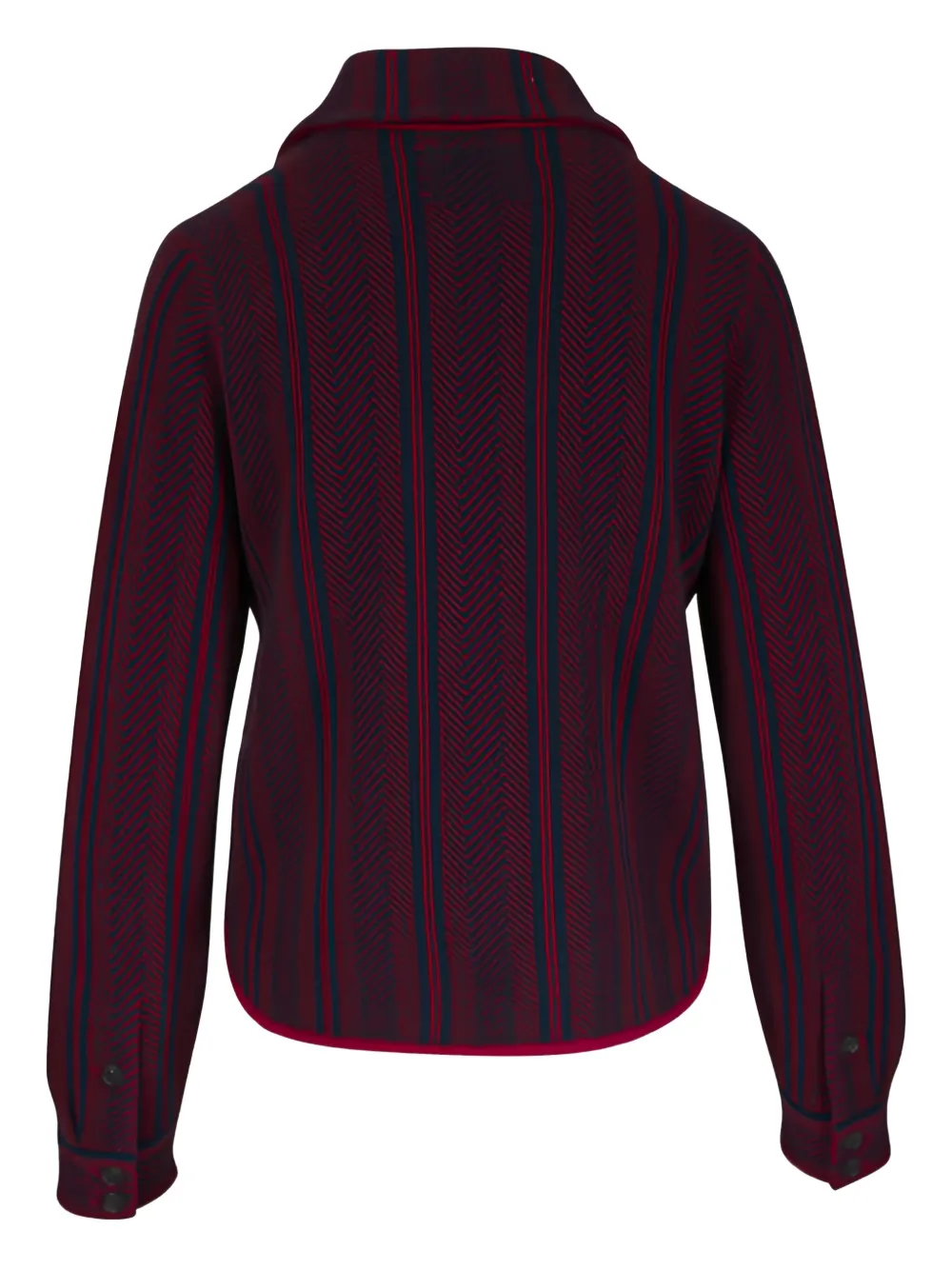 Guest In Residence Gestreept blouse met zak - Rood