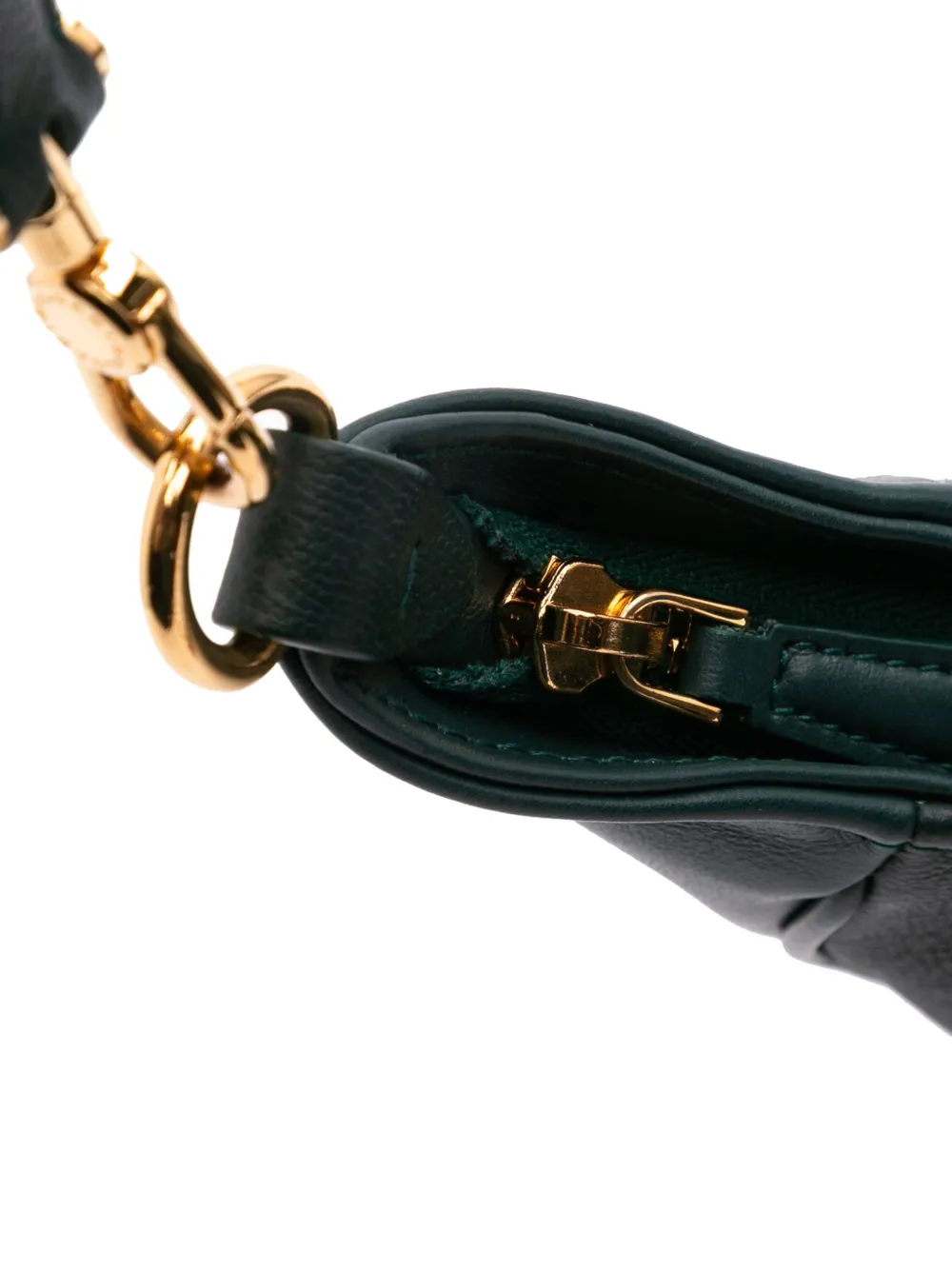 Pre-owned Bvlgari 2021-2025 Small Leather Serpenti Ellipse Satchel In Green