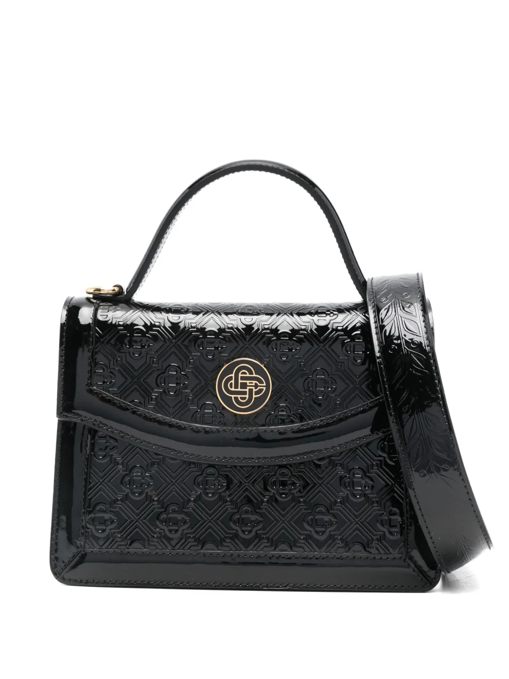 Casablanca Logo-embossed Shoulder Bag In Black