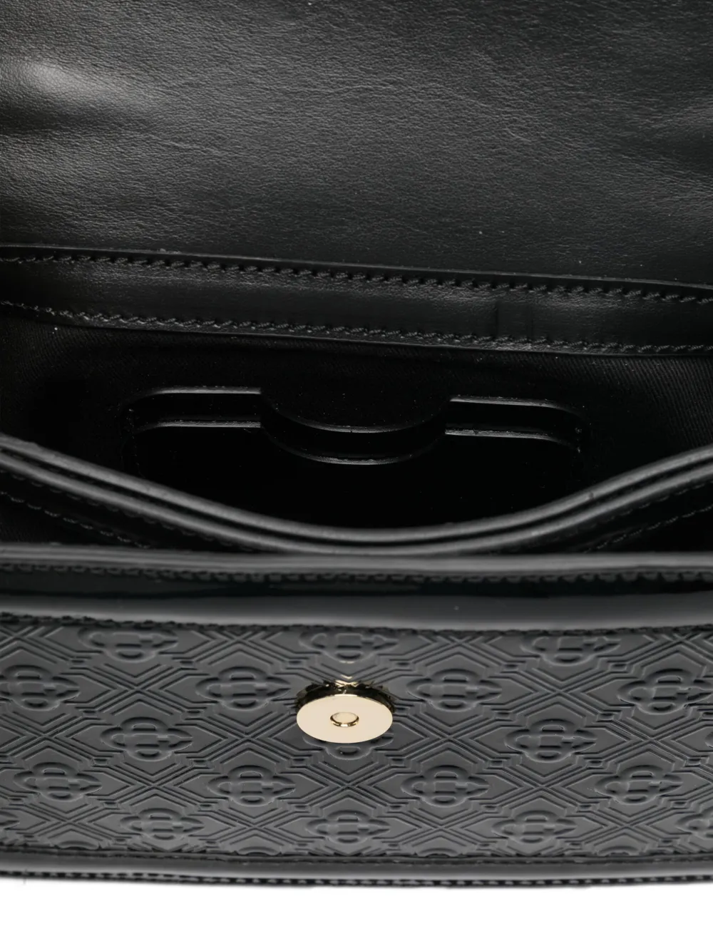 Casablanca Logo-embossed Shoulder Bag In Black