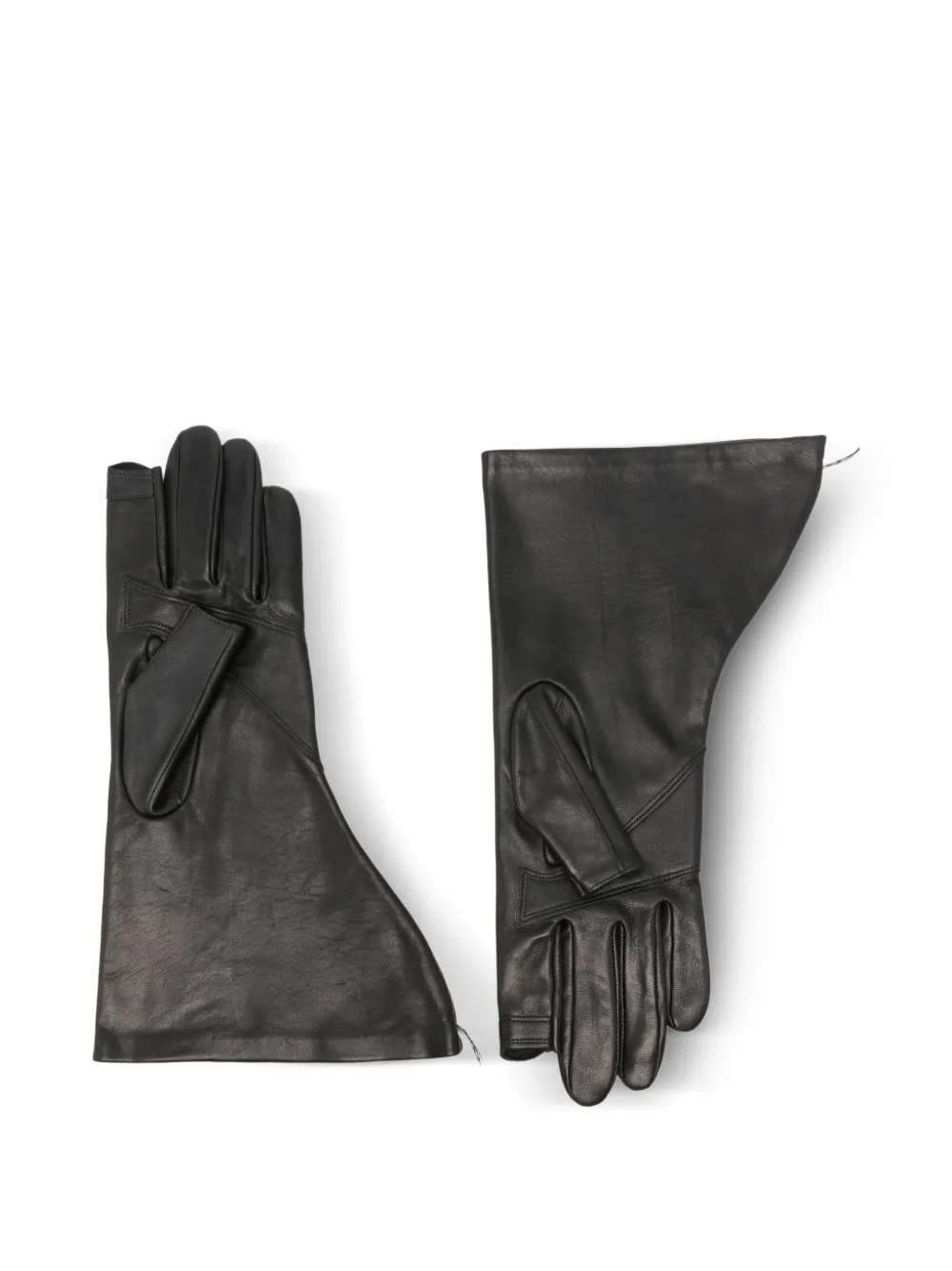 Rick Owens Handschoenen met vlakken - Zwart