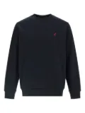 Gramicci logo-embroidered crew-neck sweatshirt - Blue