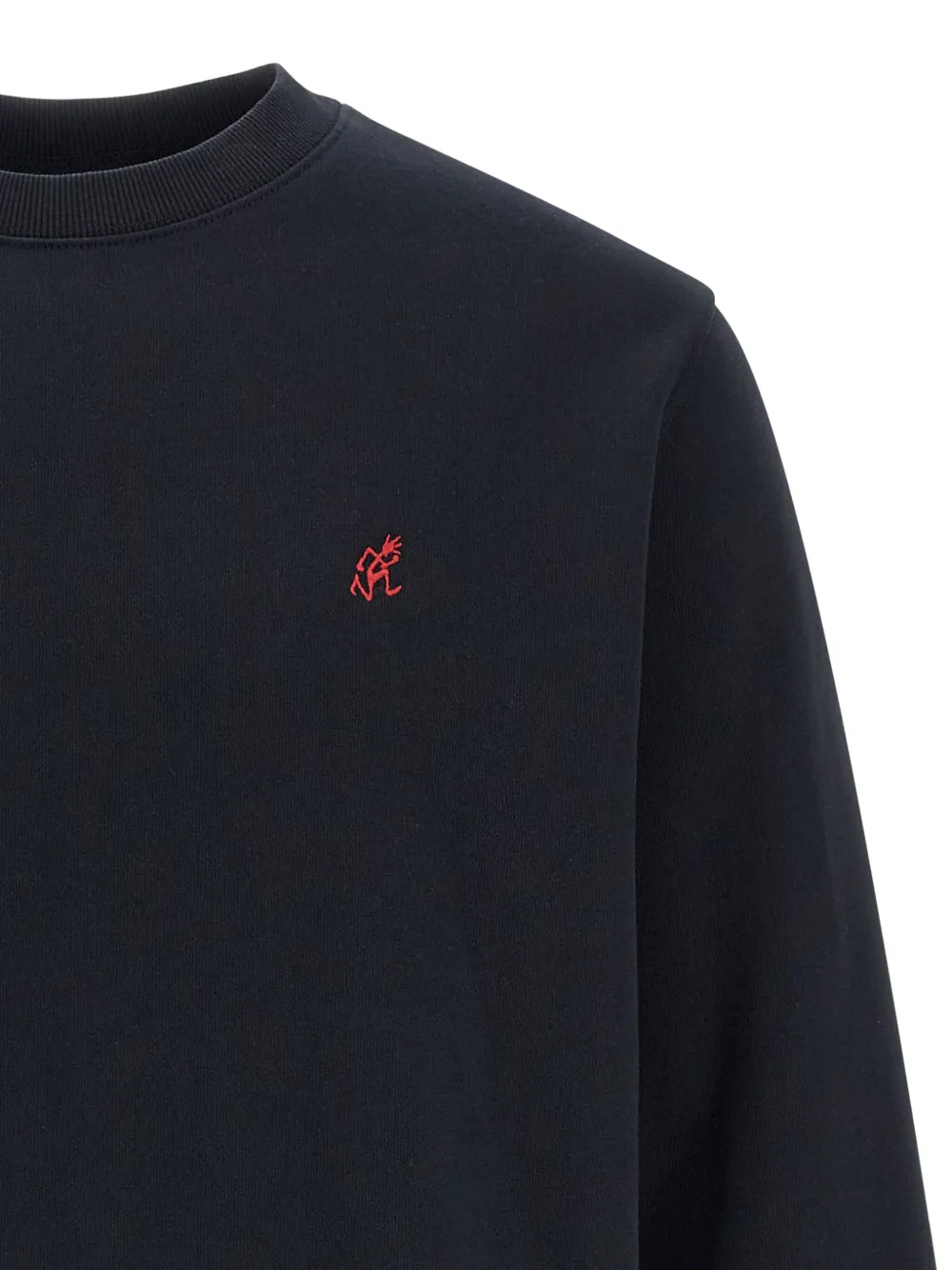  Gramicci Logo-embroidered Crew-neck Sweatshirt - Blue 