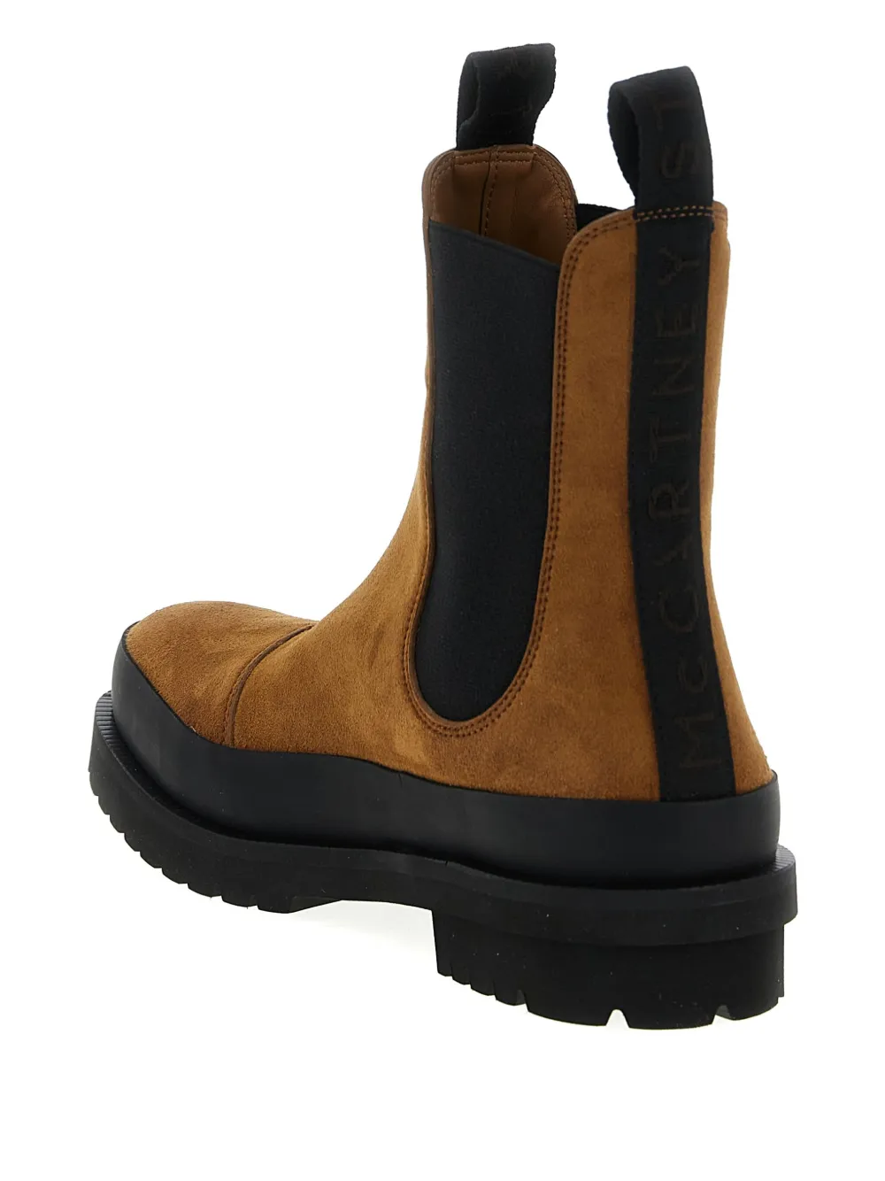 Stella McCartney suede Chelsea boots Brown