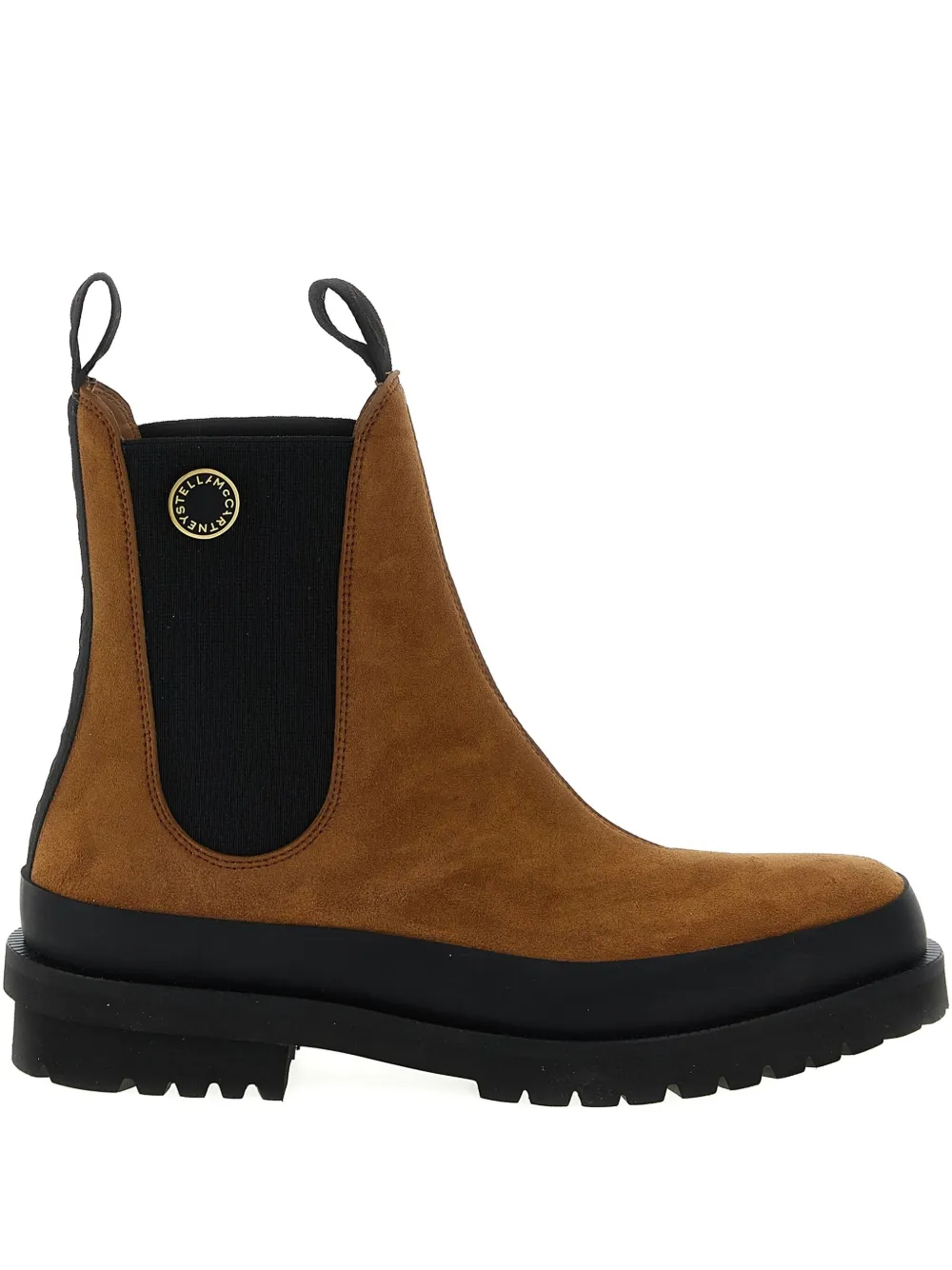 Stella McCartney suede Chelsea boots Brown