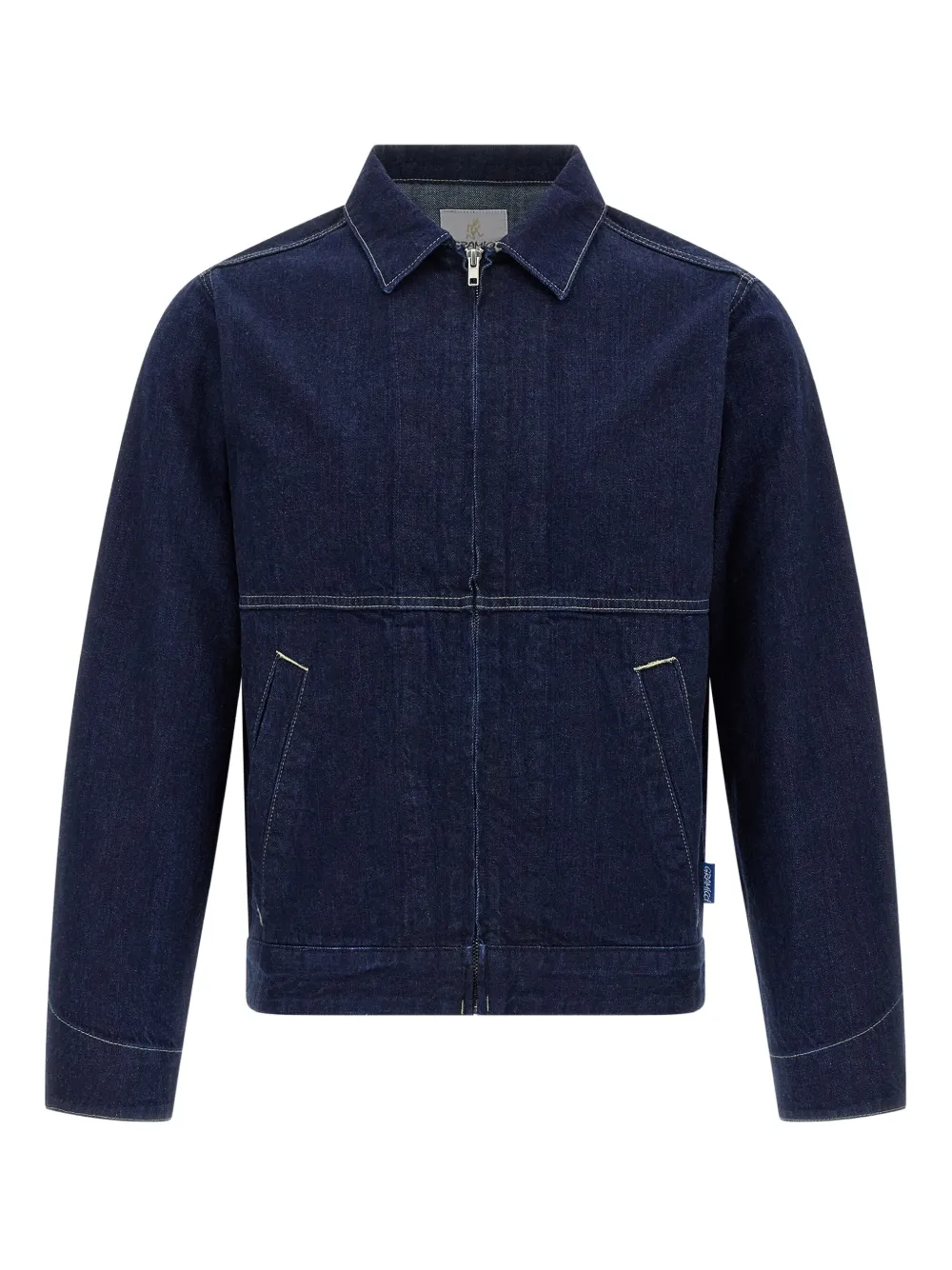 Gramicci Japanese Slub zip-up denim jacket | Blue | Image 1
