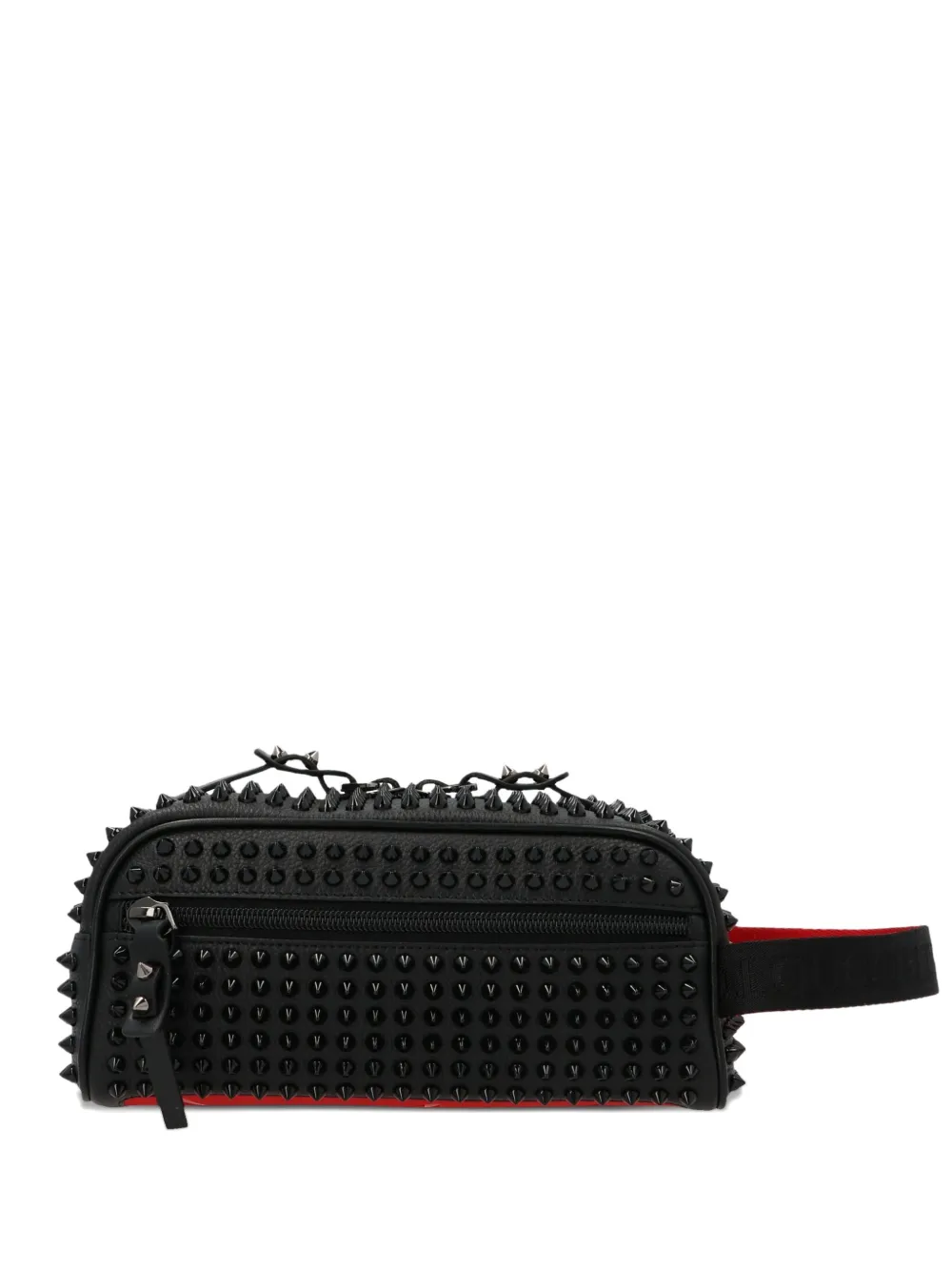Christian Louboutin studded zip-fastening wash bag | Black | Image 1
