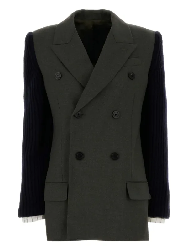 Jean Paul Gaultier Double-breasted Blazer in Green