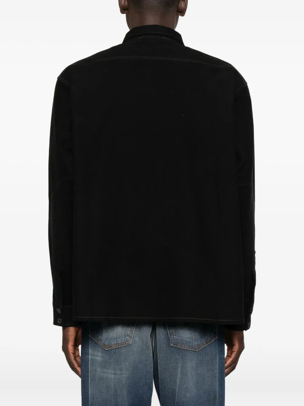 Chimala Point-collar Shirt In Black