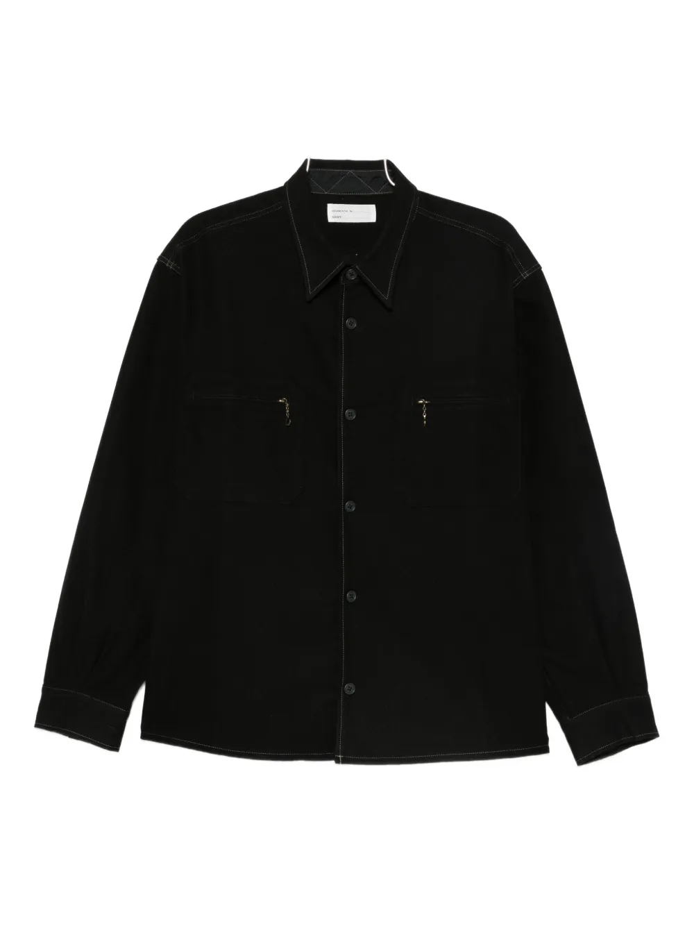 Chimala point-collar shirt | Black | Image 1