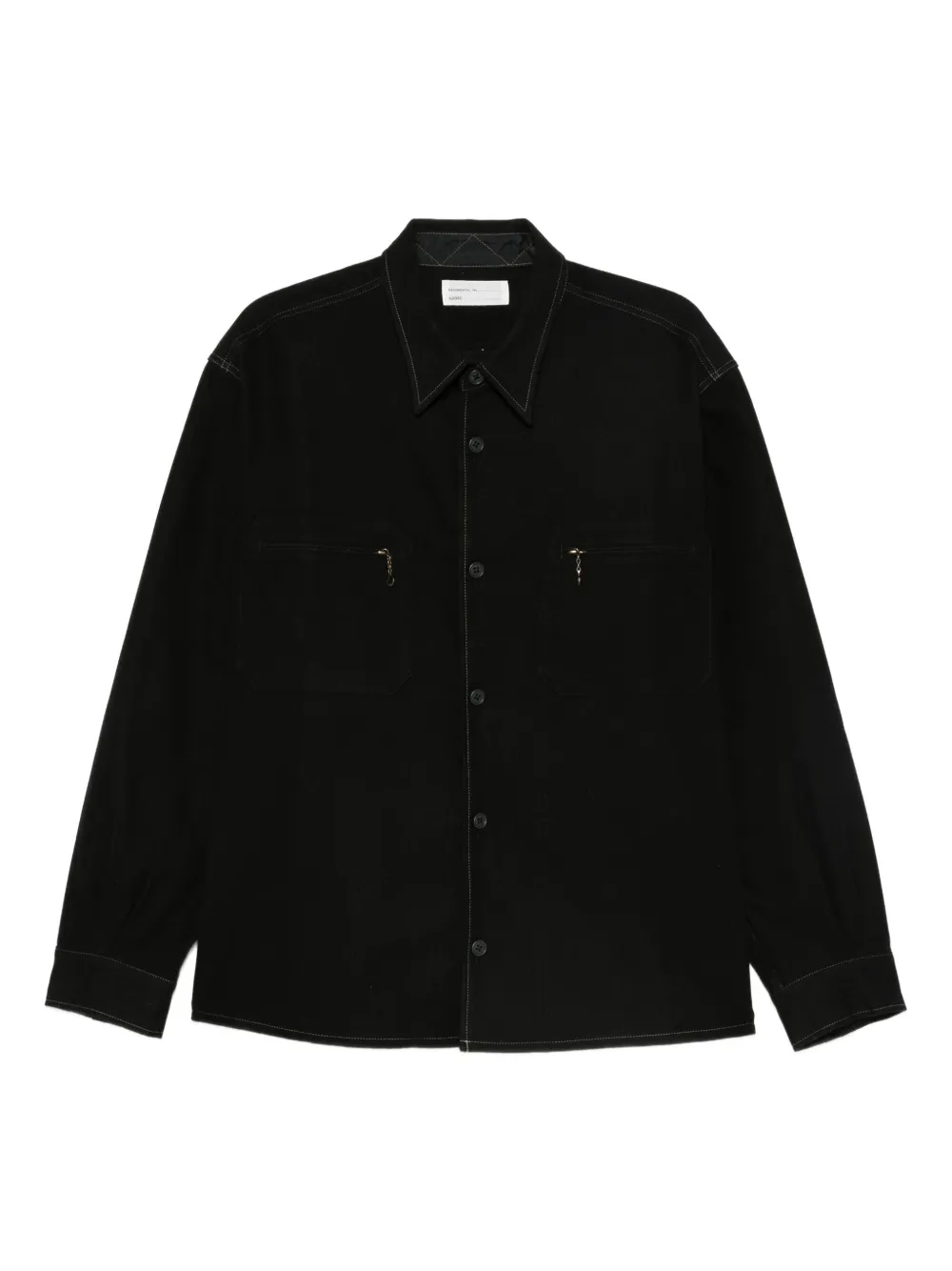Chimala point-collar shirt | Black | Image 1