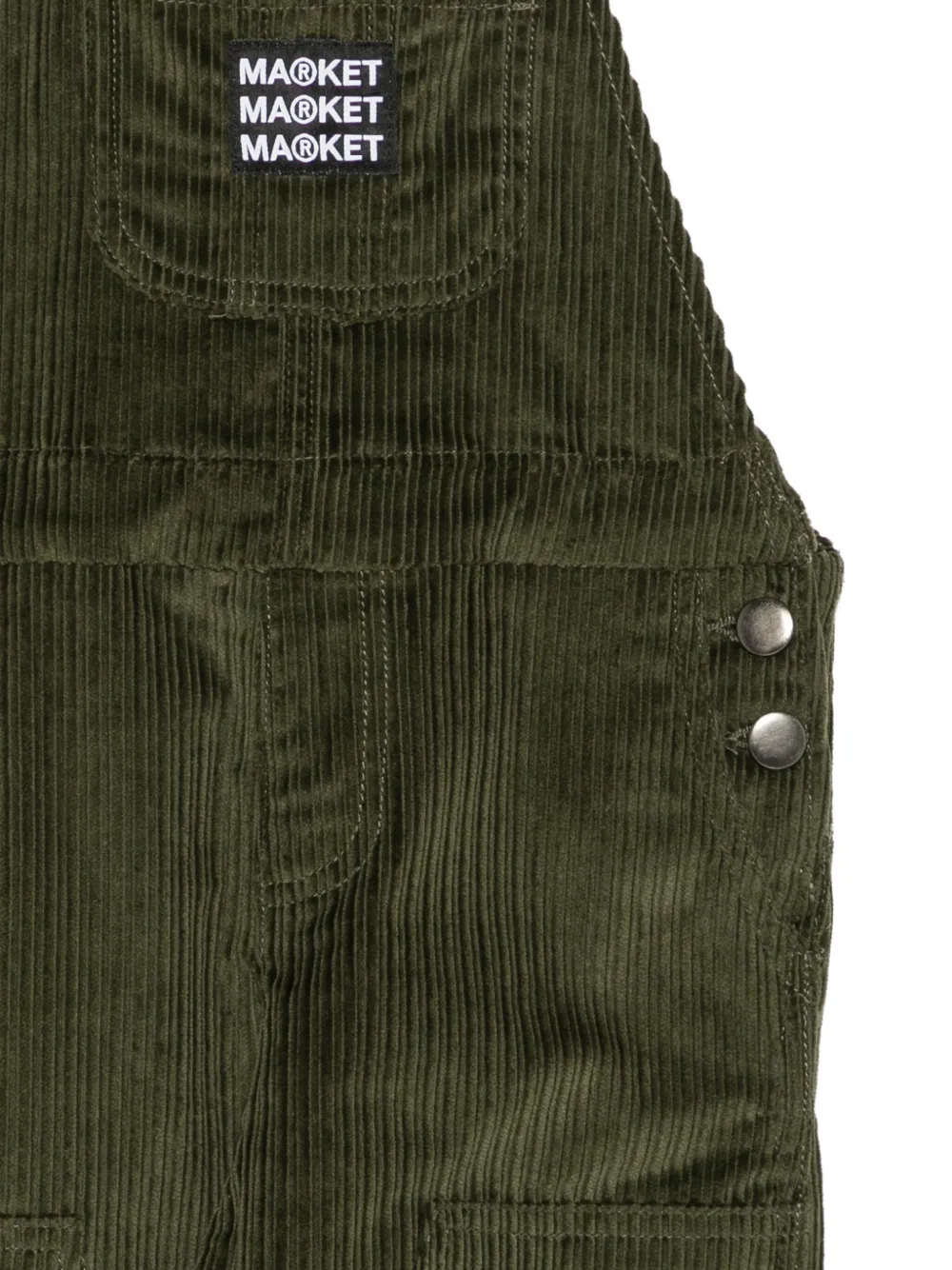MARKET Ribfluwelen tuinbroek Groen