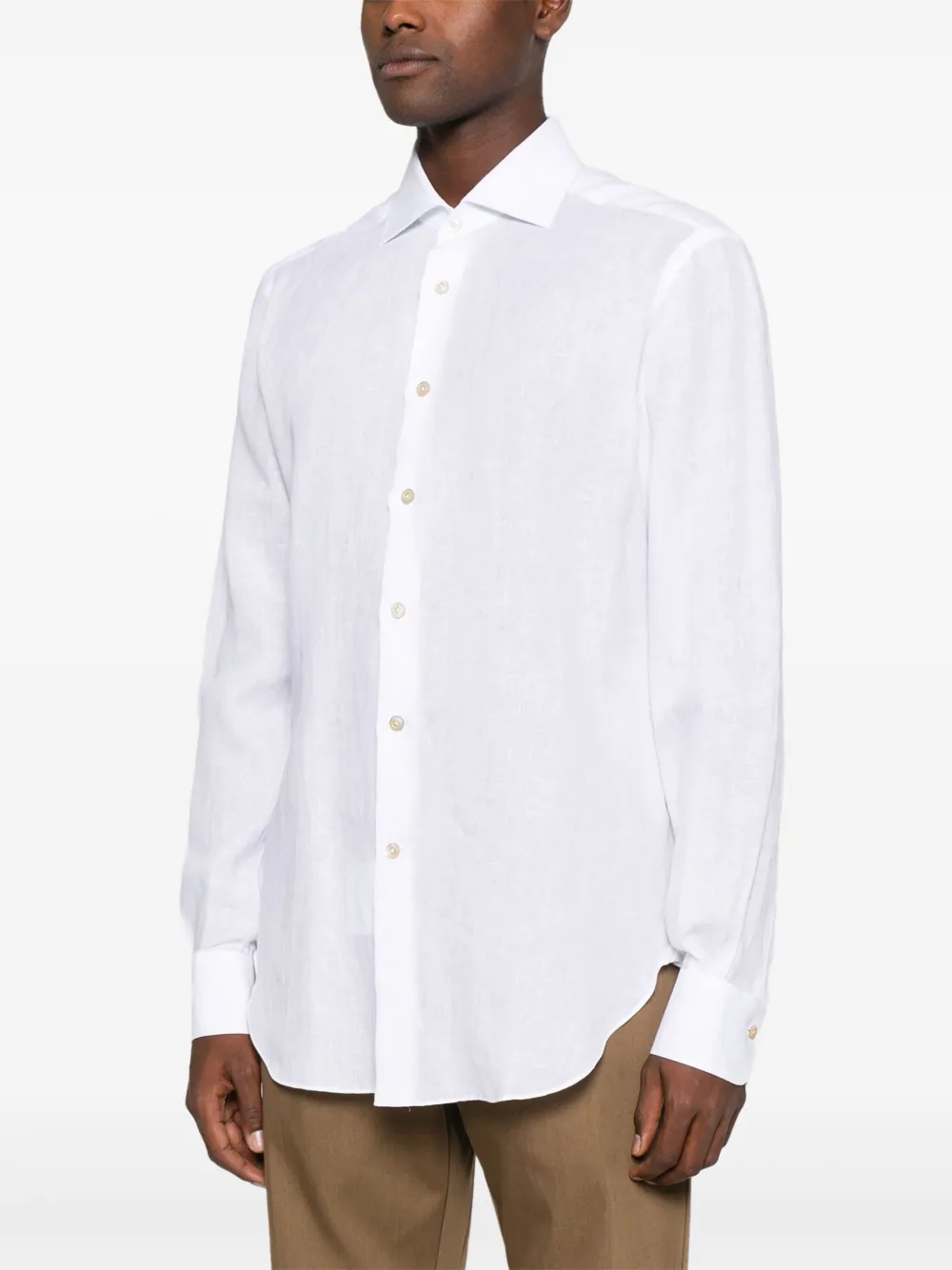 Kiton Overhemd met lange mouwen Wit