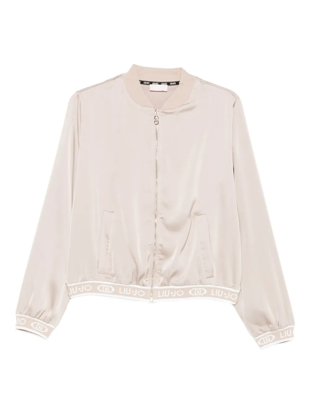 LIU JO zip-up bomber jacket | Neutrals | Image 1