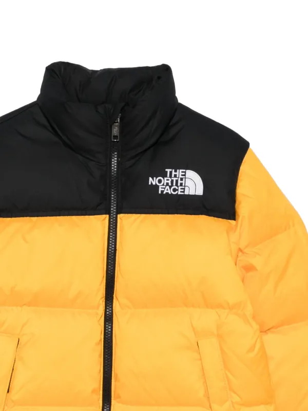 The North Face Kids logo-embroidered Puffer Jacket | Yellow | FARFETCH