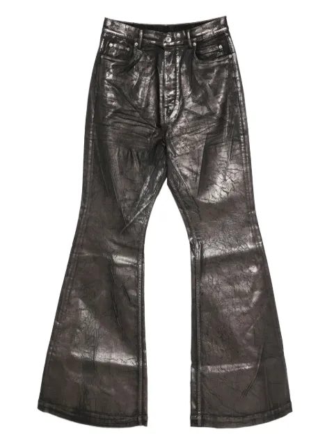Rick Owens DRKSHDW crackled-effect flared jeans