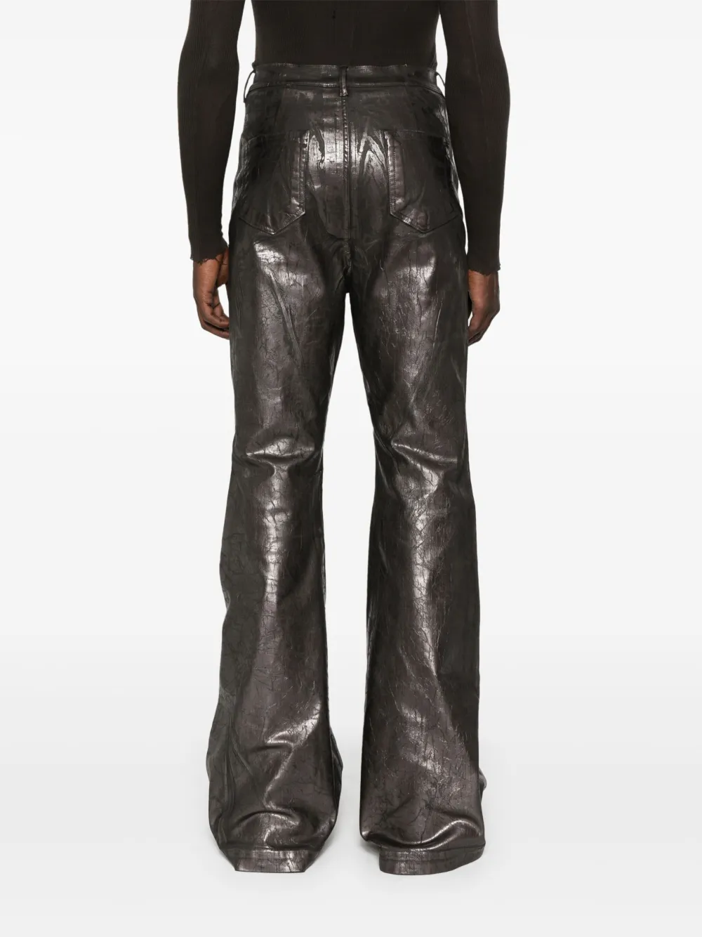 Rick Owens DRKSHDW Flared jeans met gebarsten effect Bruin