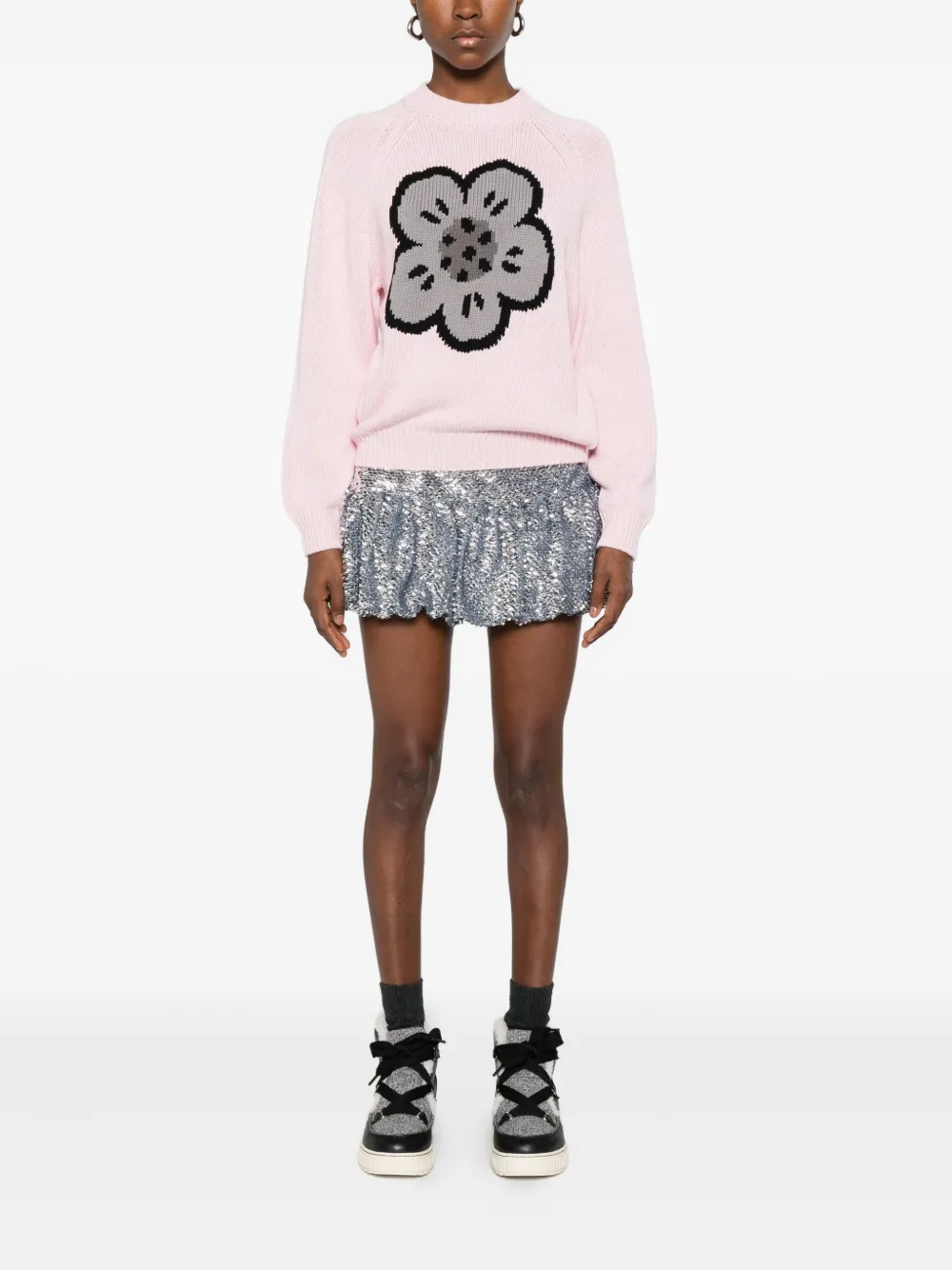 Kenzo floral-motif crew-neck sweater | Knitted Sweaters | Image 2