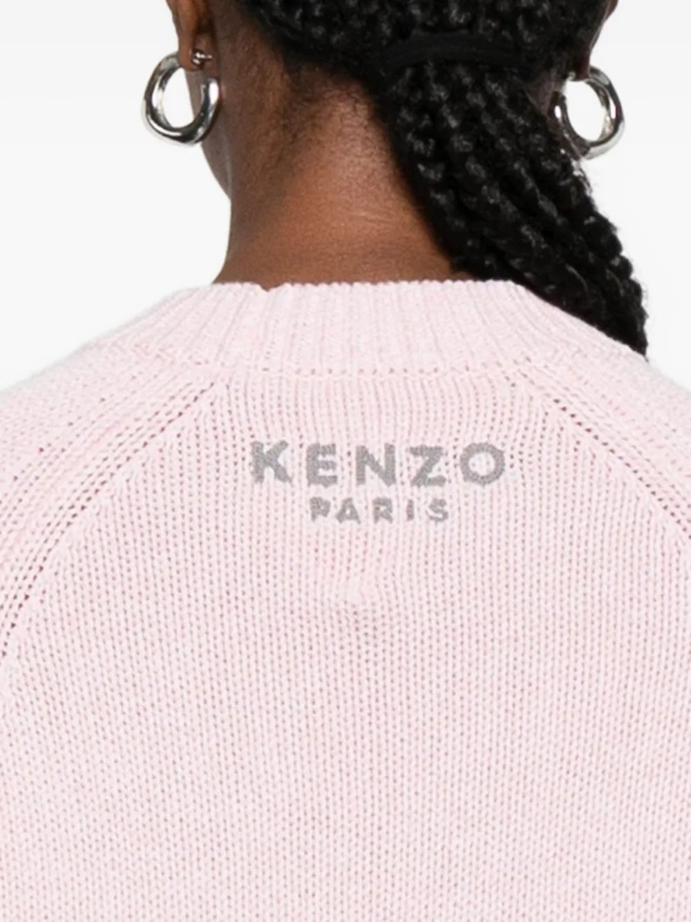 Kenzo Trui met bloemenpatroon en ronde hals Roze