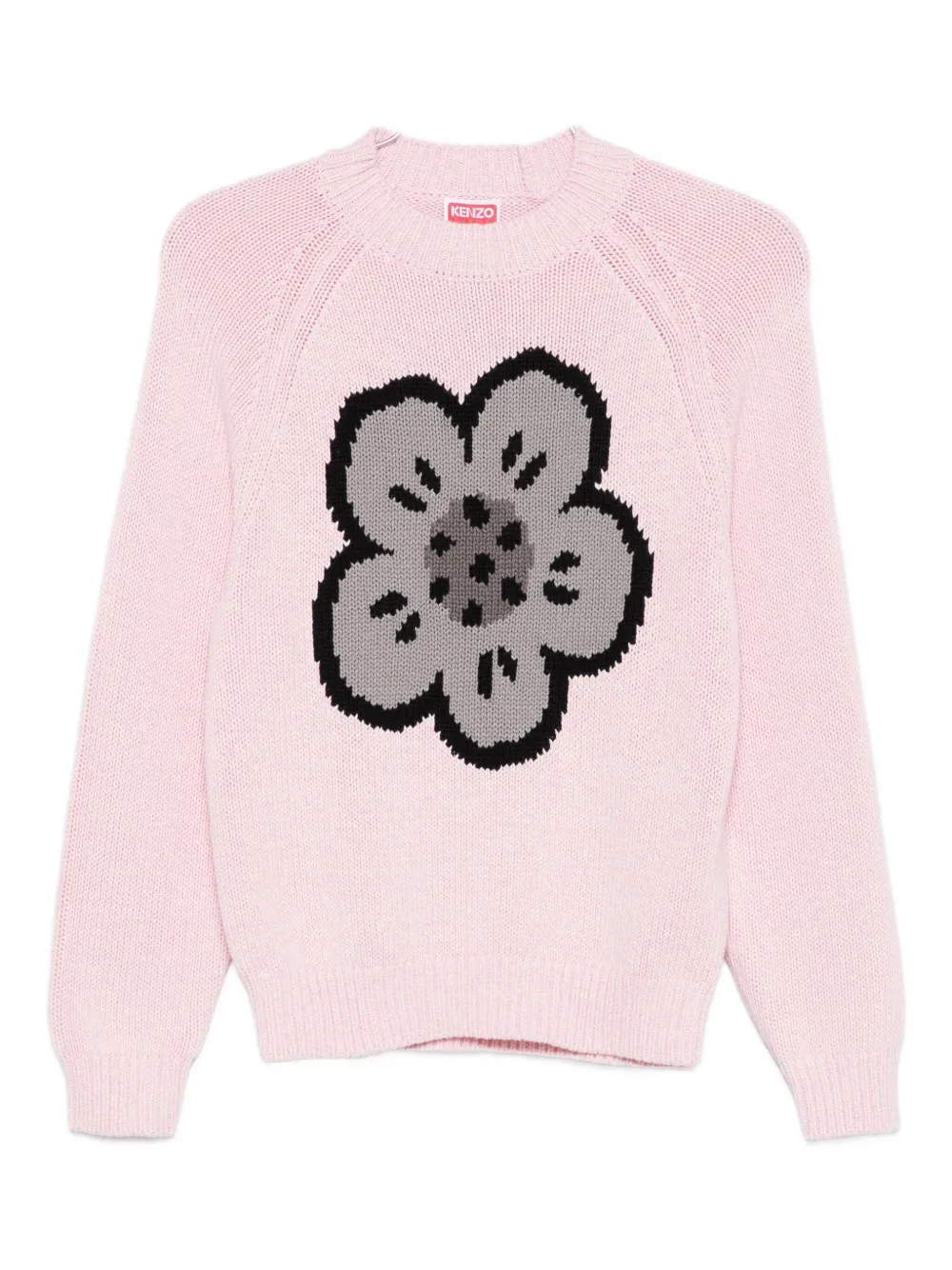 Kenzo floral-motif crew-neck sweater | Pink | Image 1