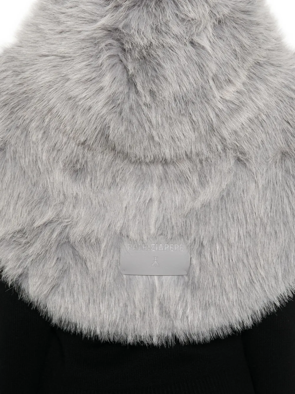 Patrizia Pepe Collar Jacket In Gray