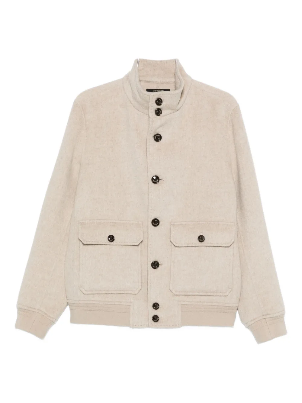 Montecore Cashmere Bomber Jacket In Neutral