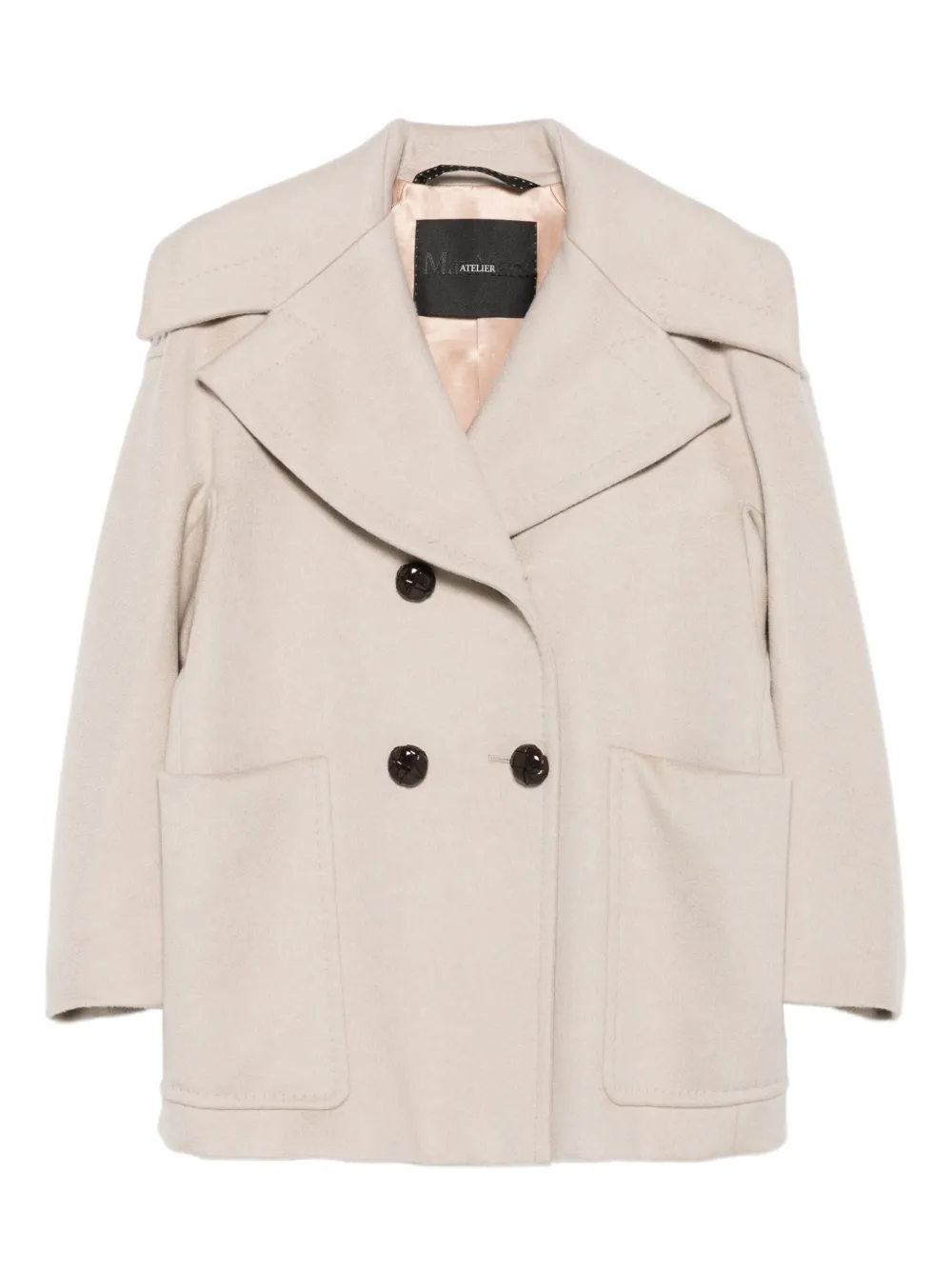 Max Mara カシミア ダブルジャケット - ニュートラル Max Mara カシミア ダブルジャケット - ニュートラル