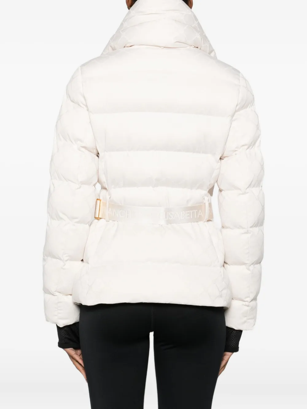 Elisabetta Franchi Belted Jacket In White